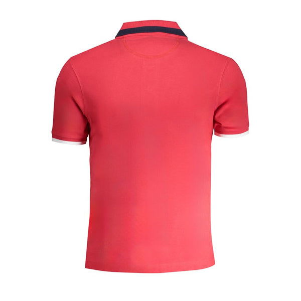 Polo de algodón rojo