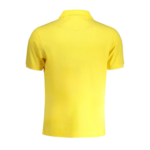 Shirt di polo di cotone giallo