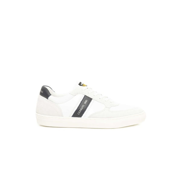 Sneaker en cuir de vache blanche