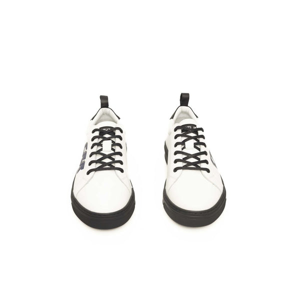 Sneaker in pelle di mucca bianca