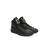 Sneaker in pelle di vitello nero