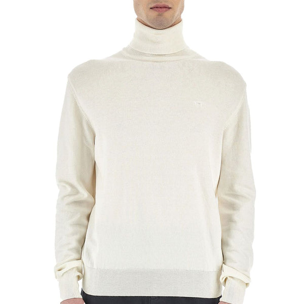 Maglione di cotone bianco