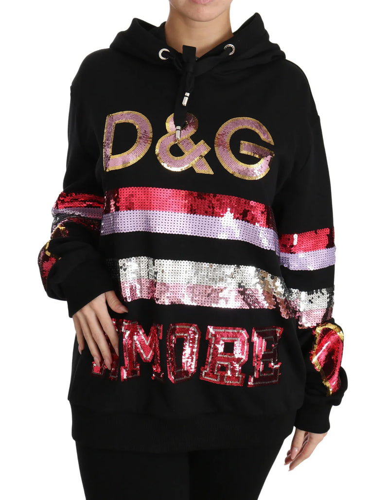 DG Sequined Hooded Pullover πουλόβερ