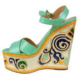 Sandale en cuir vert dialfs