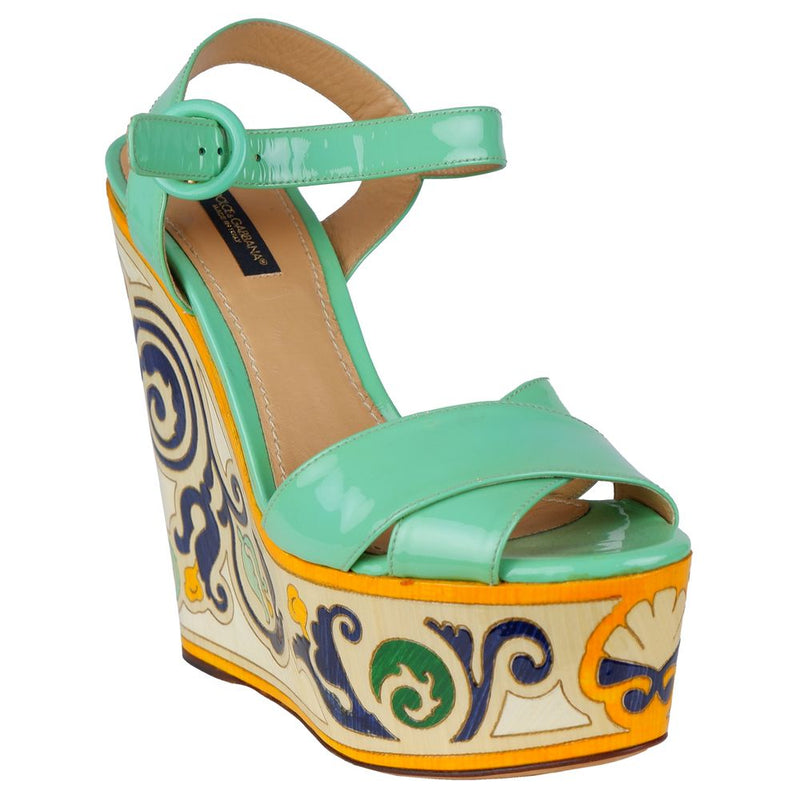 Sandale en cuir vert dialfs