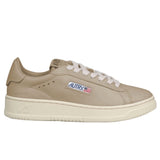 Sneaker en cuir beige di Capra