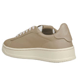 Sneaker en cuir beige di Capra