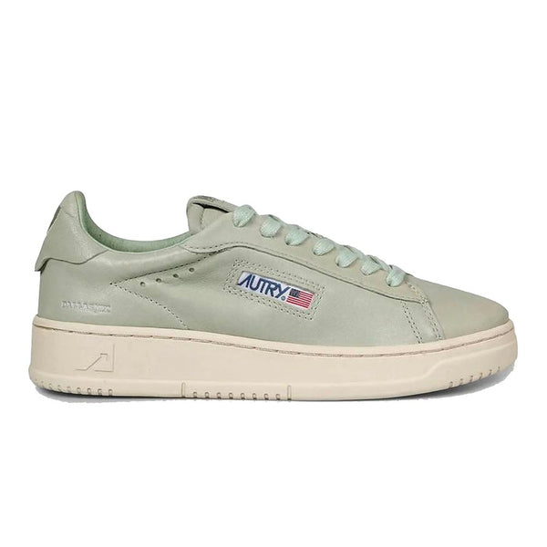 Sneaker en cuir vert