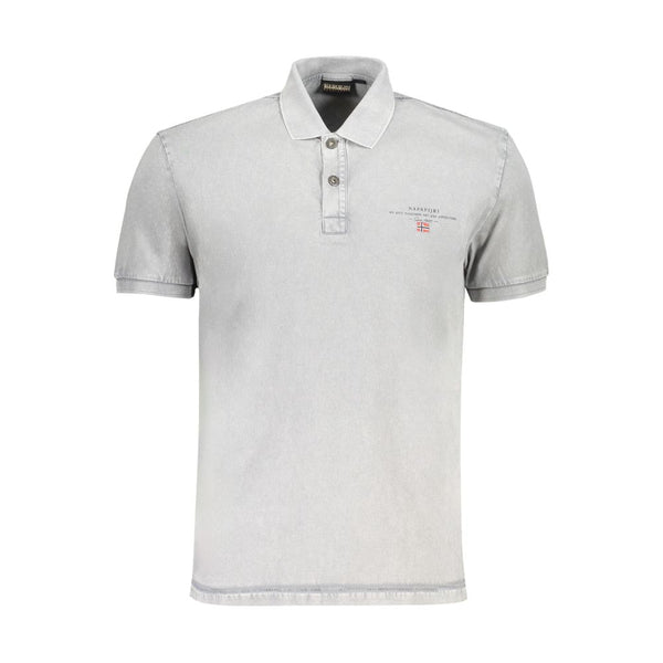 Polo de algodón gris