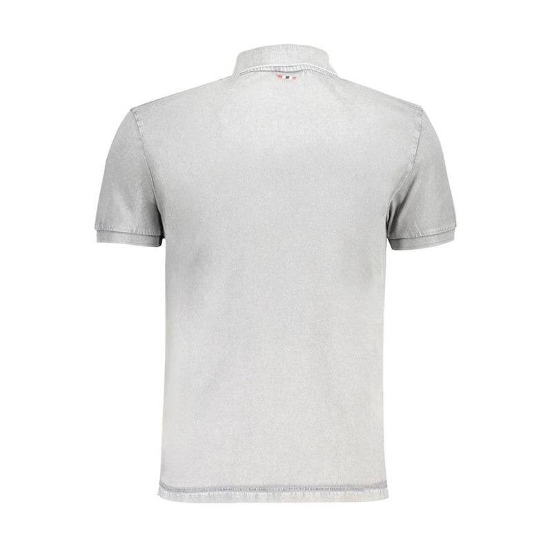 Polo en coton gris