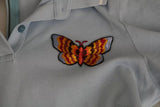 Blue Butterfly Polo T-Shirt-Baumwolloberteil