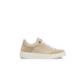 Beige Kuhleder -Sneaker