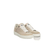 Sneaker in pelle di mucca beige