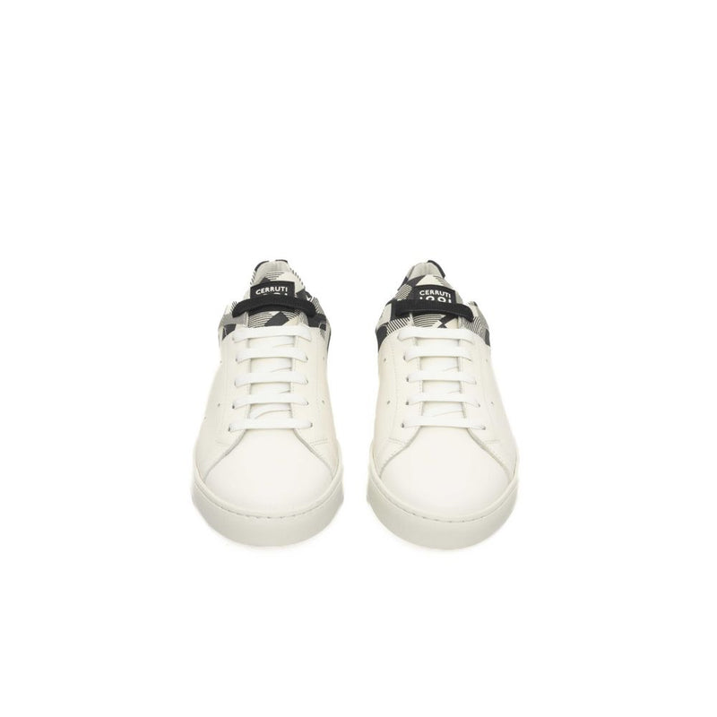 White Calf Leather Men Sneaker