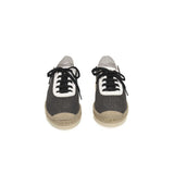 Black Polyester Men Sneaker