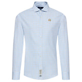 Chemise en coton bleu clair