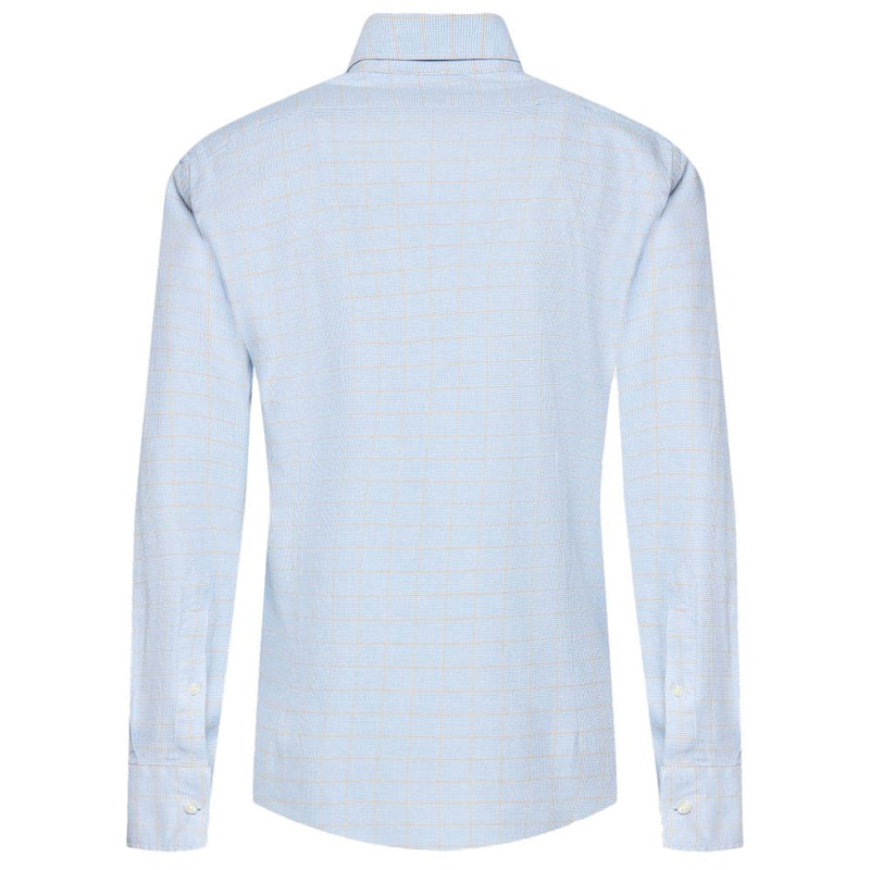 Chemise en coton bleu clair