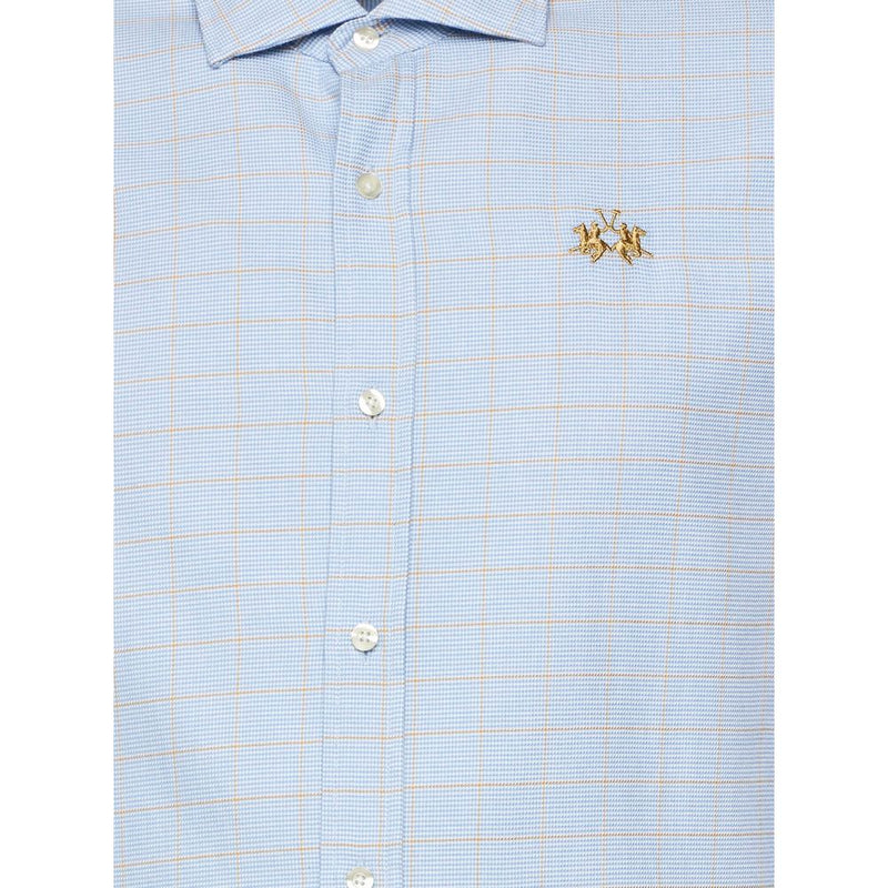 Camicia di cotone azzurro