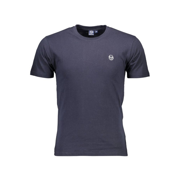 Blaues Baumwollt-Shirt