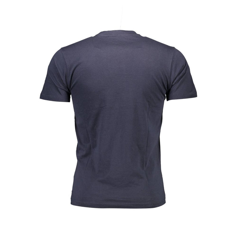 Blaues Baumwollt-Shirt