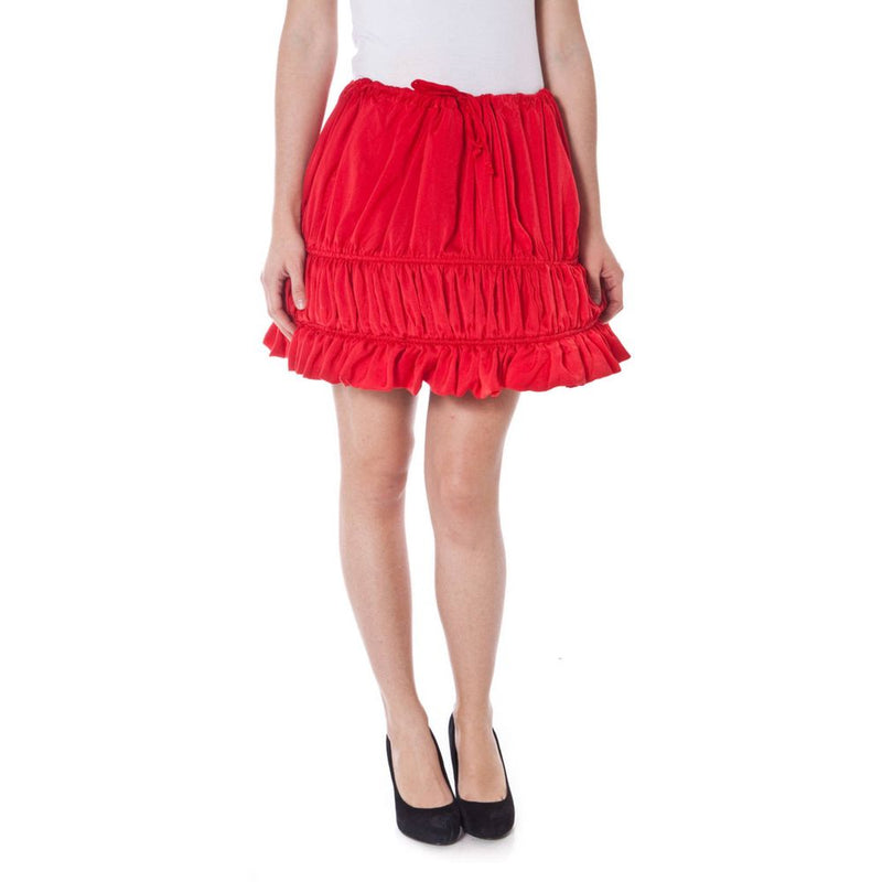 Jupe en polyester rouge