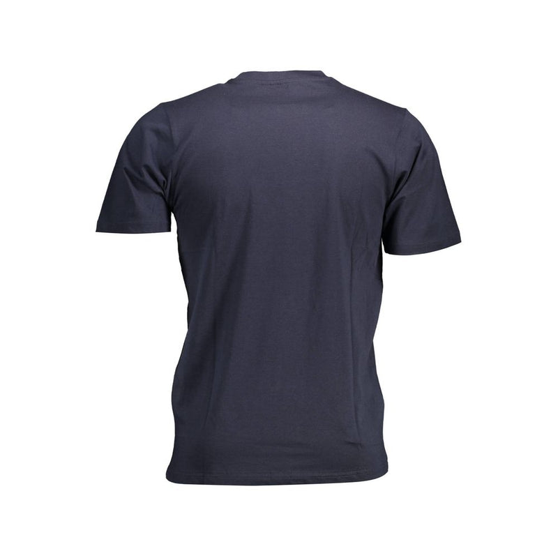 Camiseta de algodón azul