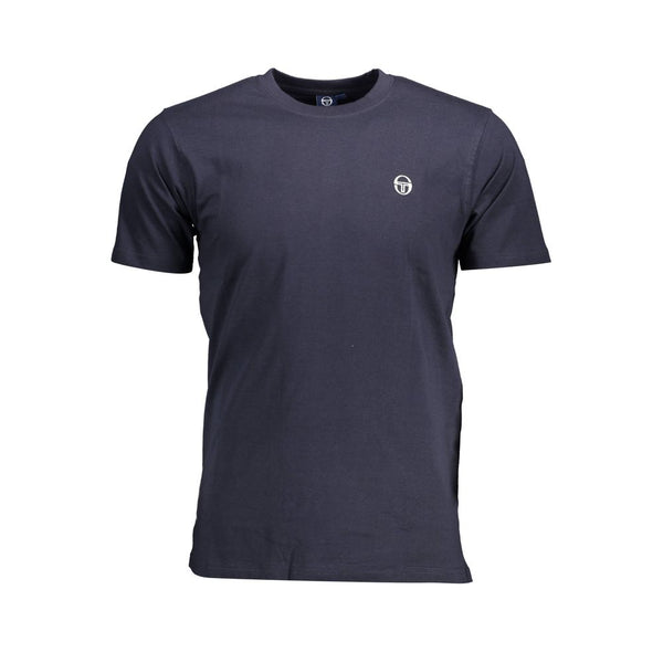 Blaues Baumwollt-Shirt