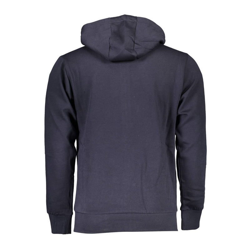 Blauer Baumwollpullover