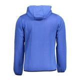 Blauer Baumwollpullover