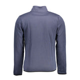 Blauer Baumwollpullover