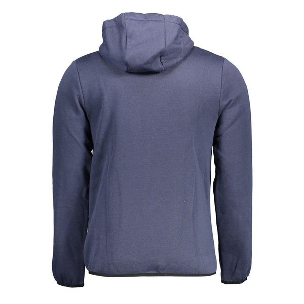 Blauer Baumwollpullover