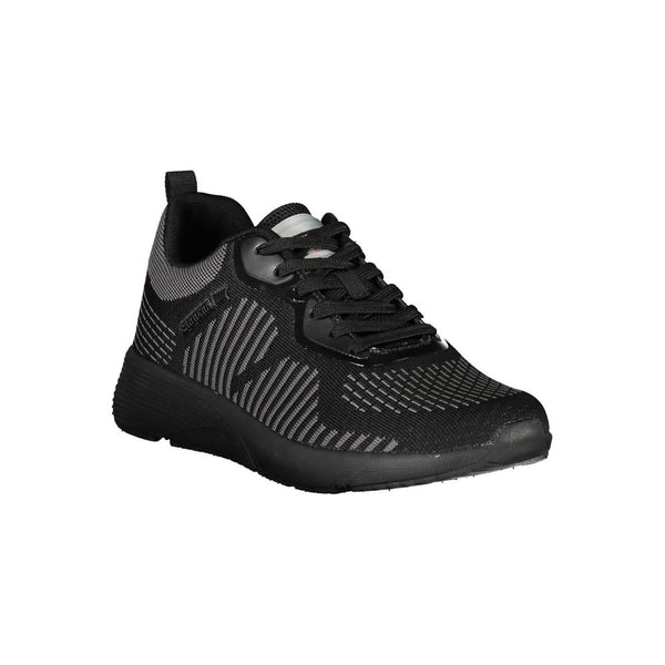 Schwarzer Polyester -Sneaker