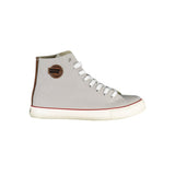 Grauer Polyester -Sneaker