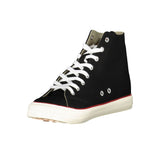 Black Polyester Sneaker