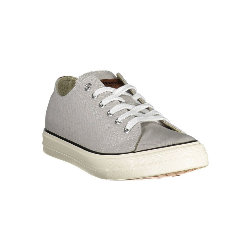 Grauer Polyester -Sneaker