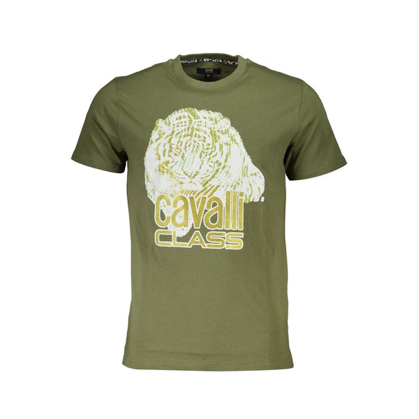 Camiseta de algodón verde