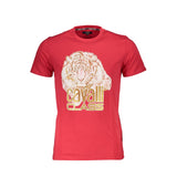 Camiseta de algodón rojo