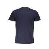 Blaues Baumwollt-Shirt