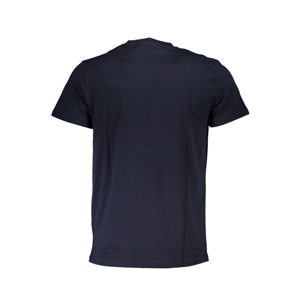 Blaues Baumwollt-Shirt