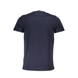 Blaues Baumwollt-Shirt