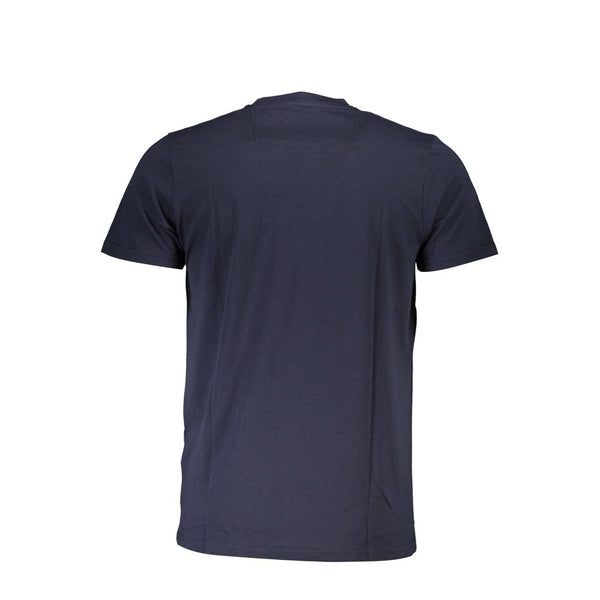 Blaues Baumwollt-Shirt