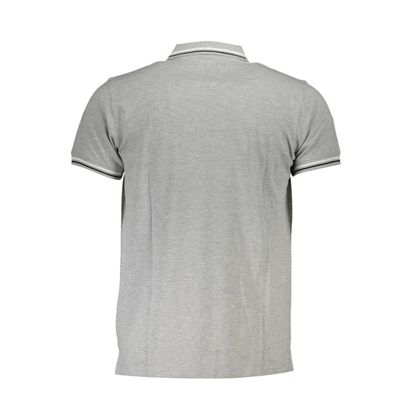 Gray Cotton Polo Shirt