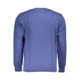 Blauer Baumwollpullover