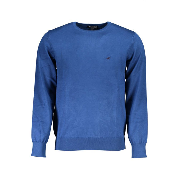 Blauer Nylonpullover