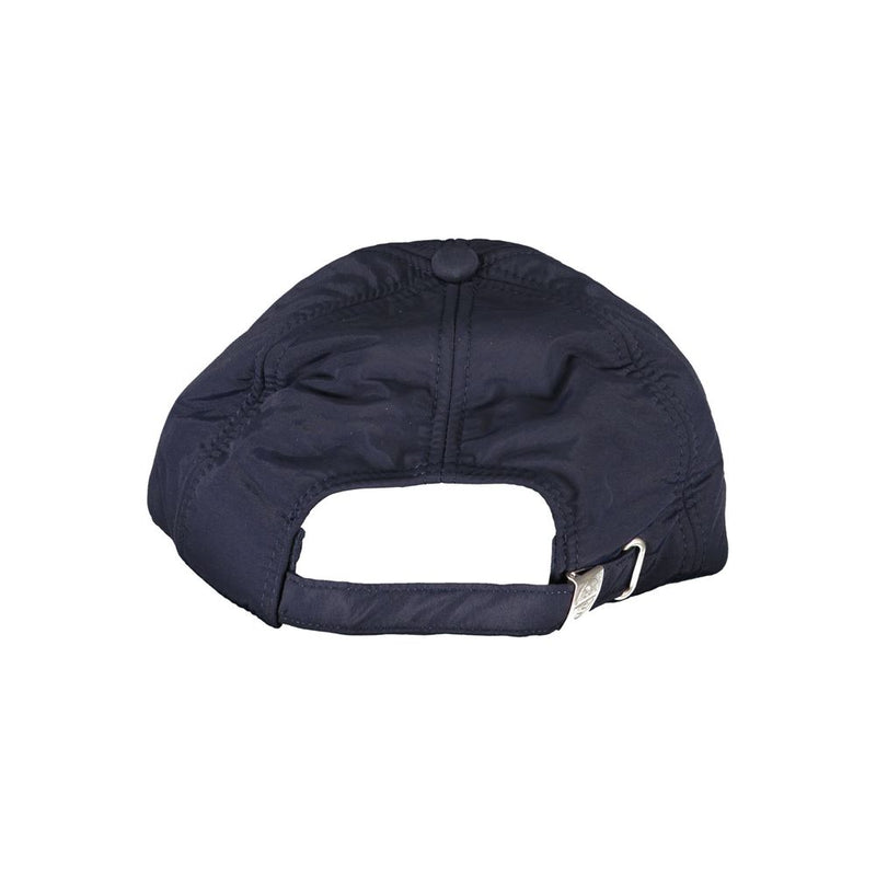 Cappelli in nylon blu e cappuccio