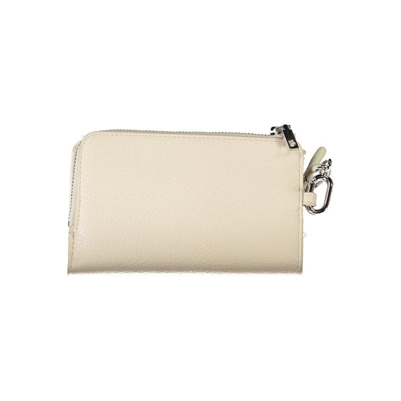 Beige Polyethylen -Brieftasche