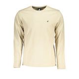 Beige Baumwoll-T-Shirt