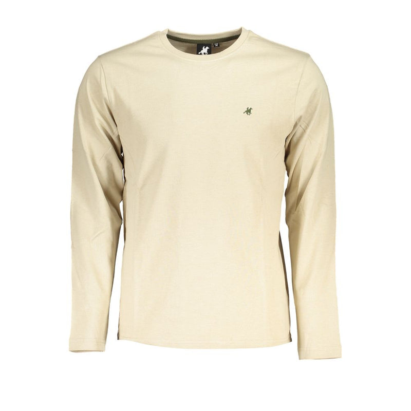 Beige Baumwoll-T-Shirt