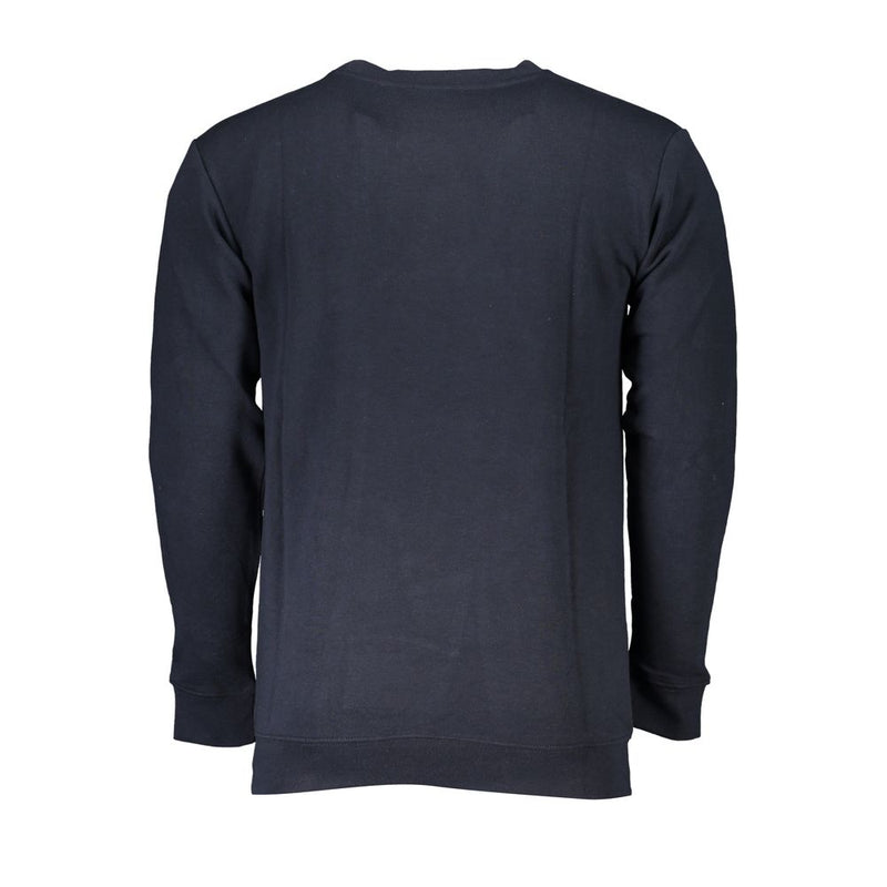 Blauer Baumwollpullover