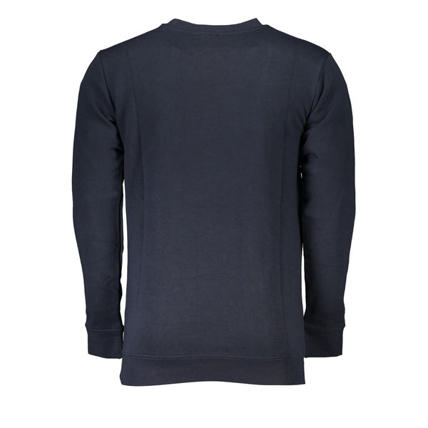 Blauer Baumwollpullover